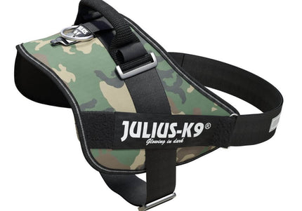 Julius-K9 IDC Powerharness Camouflage – Premium Adjustable Harness, Camo Khaki, Durable Design