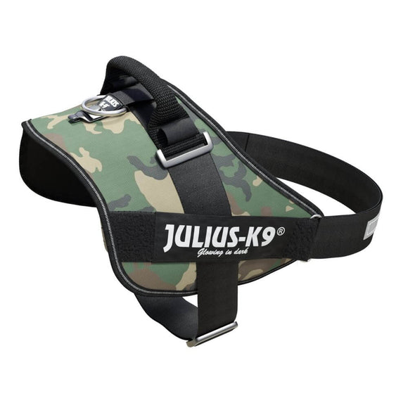 Julius-K9 IDC Powerharness Camouflage – Premium Adjustable Harness, Camo Khaki, Durable Design
