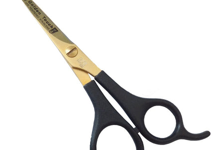 KR Witte Golden Touch Hairdressing Scissors – 5.5in Straight Blade with Ergonomic Plastic Handle