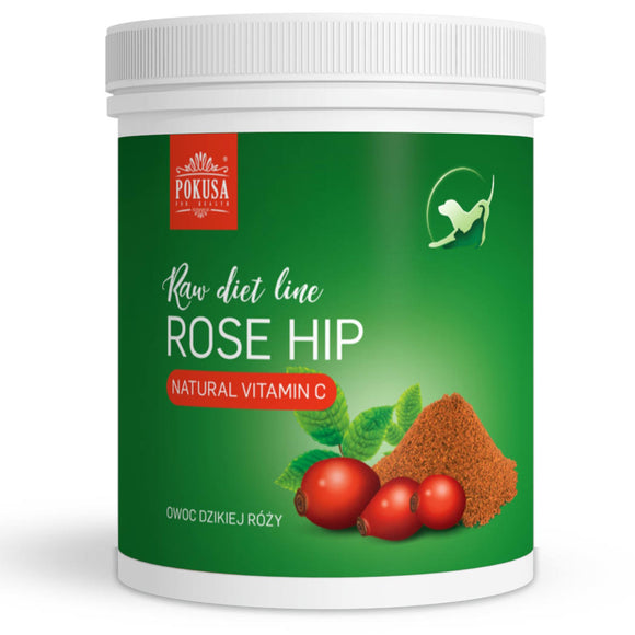 Pokusa RawDietLine Rose Hip Powder – Natural Rosehip Fruit, Vitamin C Source, 1kg