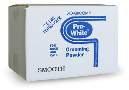 Bio-Groom Pro-White Smooth Powder – Fine Texture, 1132g, Enhances Soft Fur Appearance