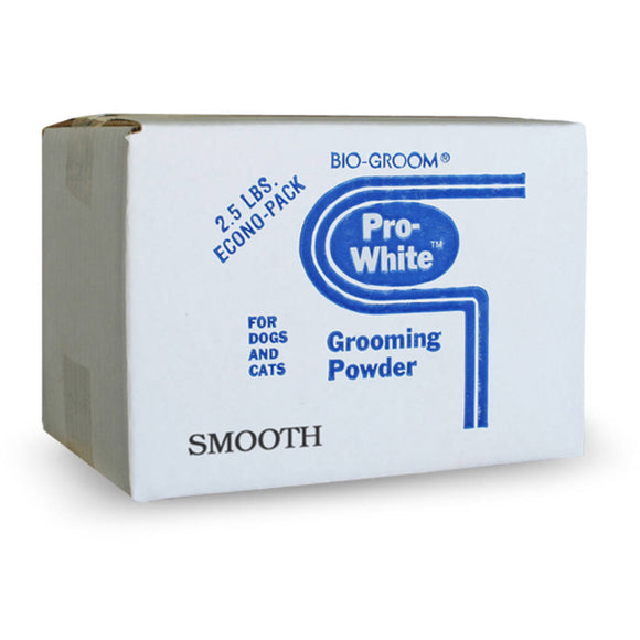 Bio-Groom Pro-White Smooth Powder – Fine Texture, 1132g, Enhances Soft Fur Appearance