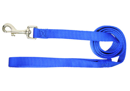 Hamilton Single Thick Leash – Durable 122cm Nylon Lead, 25mm Wide, Brown Color