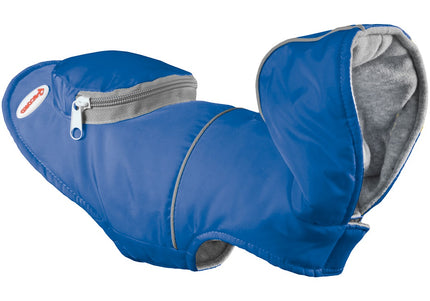 Record Alpine Coat Sports Dog Jacket with Hood and Pocket, Blue, 25cm Length