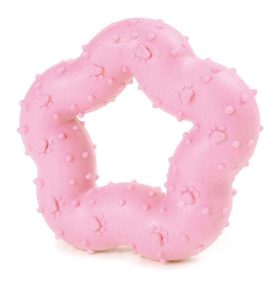 Record Primi Morsi Star-Shaped Chew Toy 9cm – Light Blue, Durable and Safe