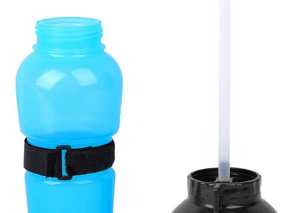 Record River 500ml Portable Dog Water Bottle – Leakproof Design with Integrated Trough