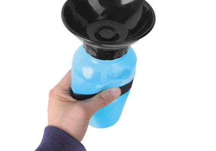 Record River 500ml Portable Dog Water Bottle – Leakproof Design with Integrated Trough