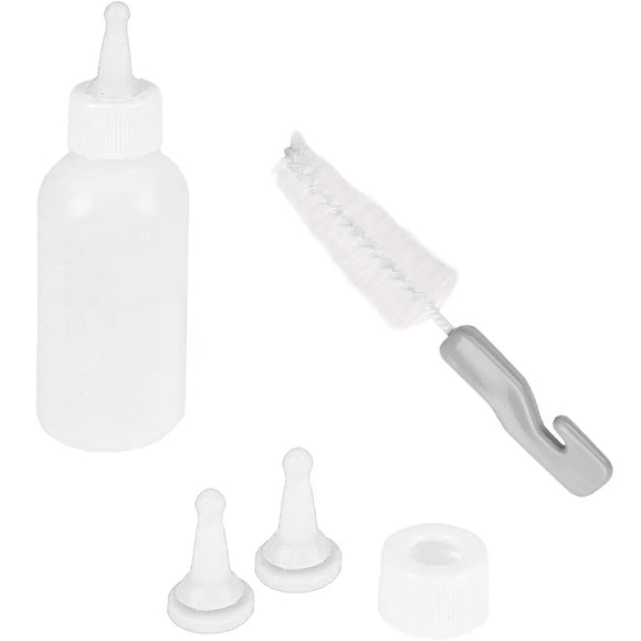 Flamingo Florence Feeding Set 50ml – Bottle with 3 Teats and Cleaning Brush, Precise Feeding