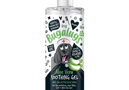 Bugalugs Aloe Vera Soothing Gel – Moisturizing and Calming Formula with Natural Extracts, 500ml