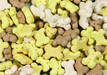 Flamingo Crunch Biscuits Puppy Treats – Vanilla Flavor Cookies, 500g Resealable Pack