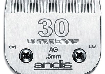 Andis UltraEdge No. 30 Clipper Blade – Precision 0.5mm Cut, Durable Steel Construction