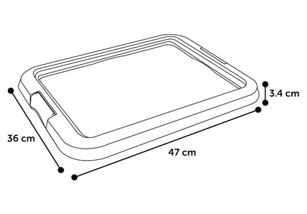 Flamingo Puppy Trainer Litter Box with 10 Absorbent Pads, Small Size – Easy Training Solution