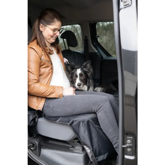 Flamingo Coda Black Waterproof Dog Seat Cover – Durable, Large Protective Car Mat 214x147cm