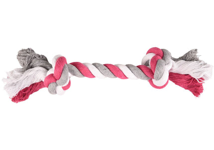 Flamingo Tricolor Rope Chew Toy – Durable Braided Red Rope, 30cm, Promotes Healthy Play