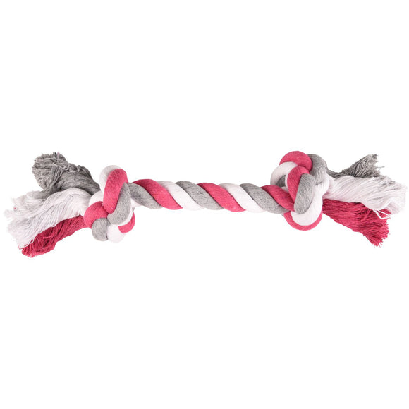 Flamingo Tricolor Rope Chew Toy – Durable Braided Red Rope, 30cm, Promotes Healthy Play
