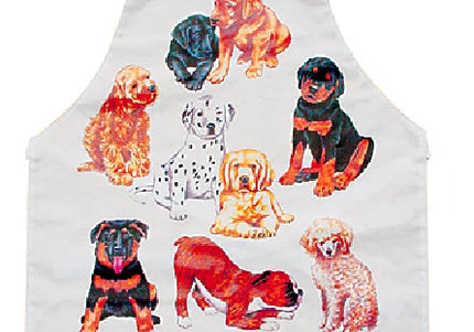 HPP Waterproof Grooming Apron – Protective Design with Playful Puppy Motif