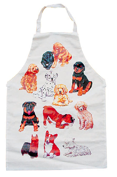 HPP Waterproof Grooming Apron – Protective Design with Playful Puppy Motif