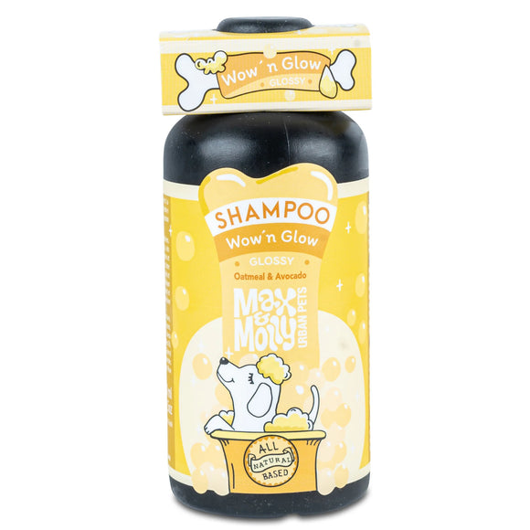 Max&Molly Wow'n Glow Shampoo 250ml – Shine-Enhancing Formula, Gentle Cleansing Action