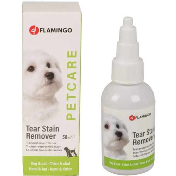 Flamingo Tear Stain Remover 50ml – Gentle Eye Area Cleanser, Fast-Acting Formula for Discoloration