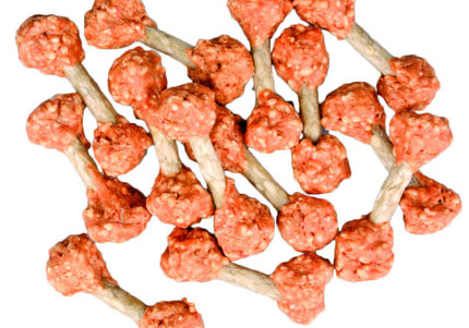 Flamingo Hapki Chicken Rice Dumbbell Treats – Chicken, Rice, Cowhide, 150g, Tasty Chew Snack