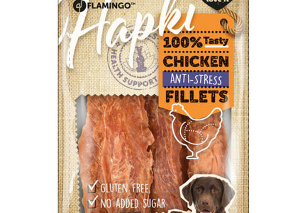 Flamingo Hapki Chicken Anti-Stress Treats – Calming Lavender and Chamomile, 85g
