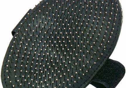 Groom Professional Terrier Palm Pad – Oval Wire Brush with Ergonomic Grip, Ideal for Coarse Coats