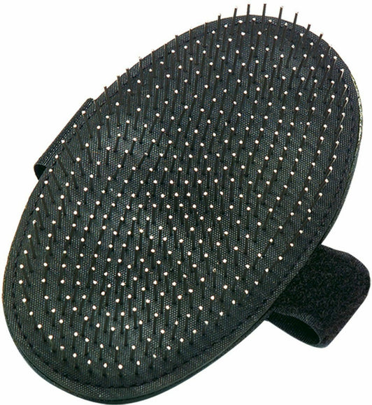 Groom Professional Terrier Palm Pad – Oval Wire Brush with Ergonomic Grip, Ideal for Coarse Coats