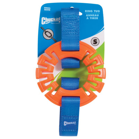 Chuckit! Tug Ring – Shock Absorbing Rubber Dog Toy, Small Size, Durable Design
