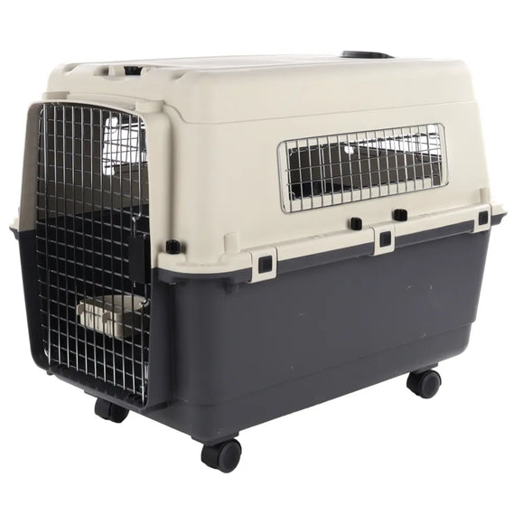 Flamingo Nomad IATA Transport Box L – Large Dog Carrier with Wheels, Durable Design up to 25kg