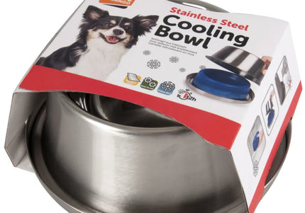 Flamingo Cooling Bowl 820ml – Insulated Pet Water Dish with Long-Lasting Chill Effect