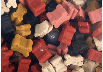 Flamingo Chew'n Snacks Mini Bones Mix 500g – Assorted Flavored Training Treats, Bite-Sized and Tasty
