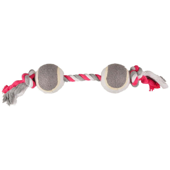 Flamingo Rope Duotennis Toy – Mint Tennis Balls with Durable Rope, Interactive Play