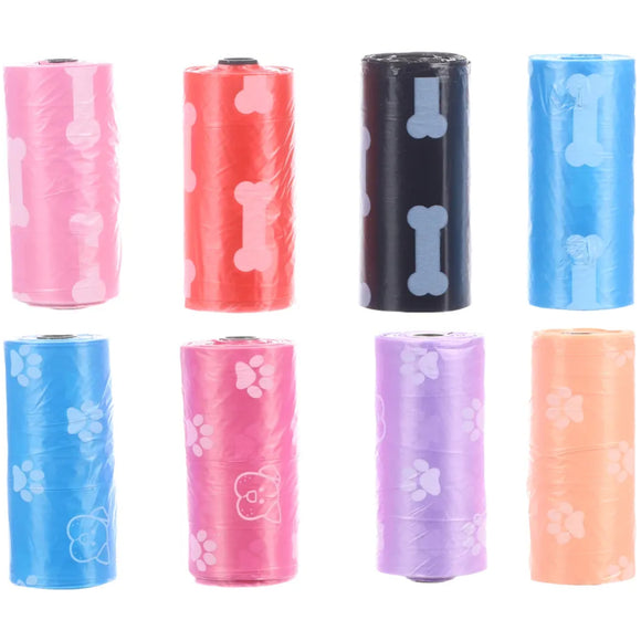 Flamingo Colorful Poop Bags – Durable Leakproof Waste Bag Roll, 15 Count