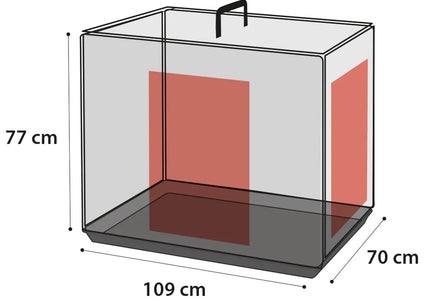 Flamingo Ebo Taupe Metal Dog Cage XL – Sturdy Spacious Crate with Secure Latch, 70x109x77cm