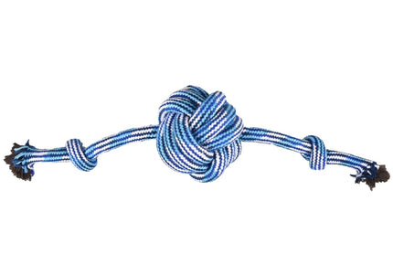Flamingo Joe Ball 2 Knots Rope Chew Toy – Medium Durable Play Ball with Dual Knots