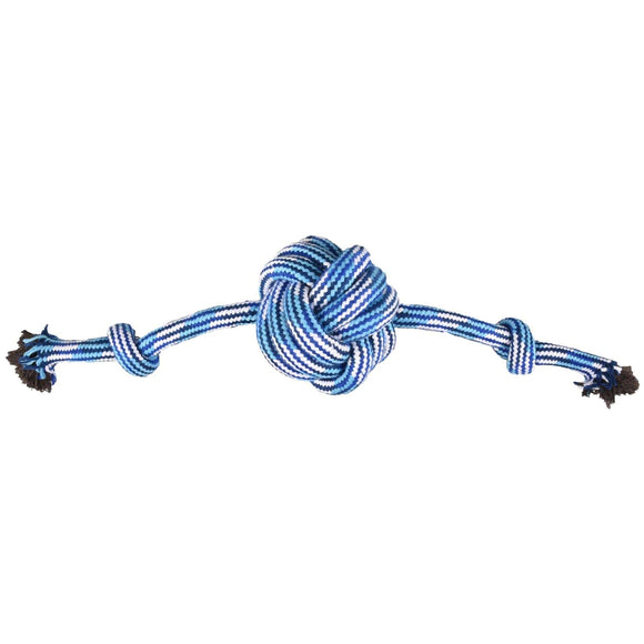 Flamingo Joe Ball 2 Knots Rope Chew Toy – Medium Durable Play Ball with Dual Knots