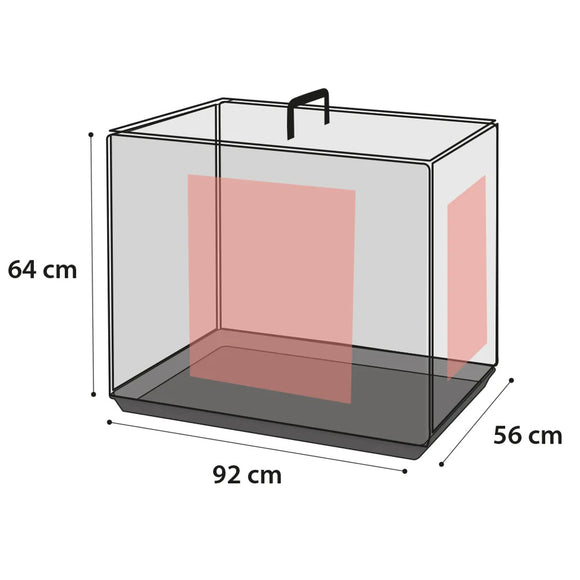 Flamingo Ebo Black Metal Dog Cage – Large Size, Sturdy and Secure Design