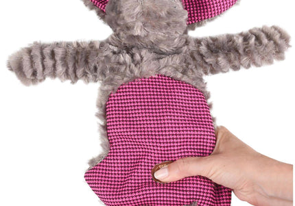 Flamingo Rabbit Plush Toy 31cm – Rustling Sound, Movable Paws, Engaging Playtime