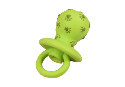 Flamingo Latex Soother Chew Toy – Pacifier Shape, 12cm, Durable Purple Design