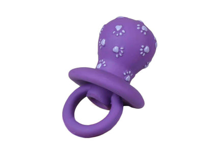 Flamingo Latex Soother Chew Toy – Pacifier Shape, 12cm, Durable Purple Design