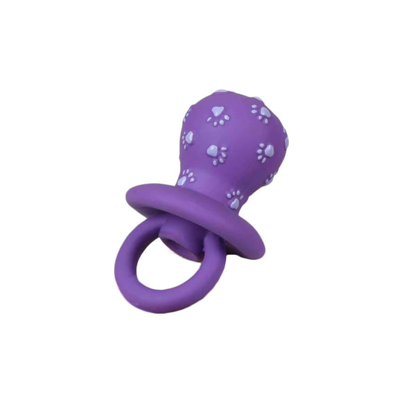 Flamingo Latex Soother Chew Toy – Pacifier Shape, 12cm, Durable Purple Design