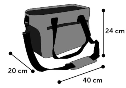 Flamingo Zofia Pet Carrying Bag – Practical Lightweight Carrier, 40x20x24 cm, Up to 6kg