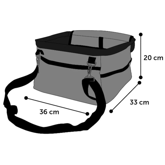 Flamingo Car Seat One – Compact Dog Car Seat, 36x33x20cm, Supports Up to 7kg