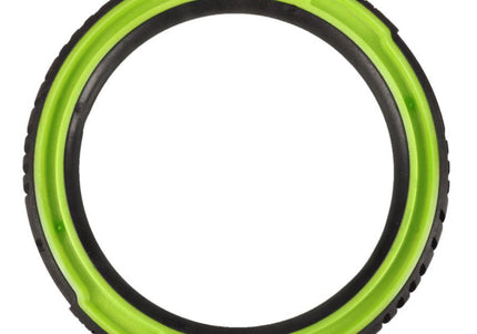 Flamingo Foam Ring Green – Solid Lightweight Dog Toy, Small Size, Durable Design