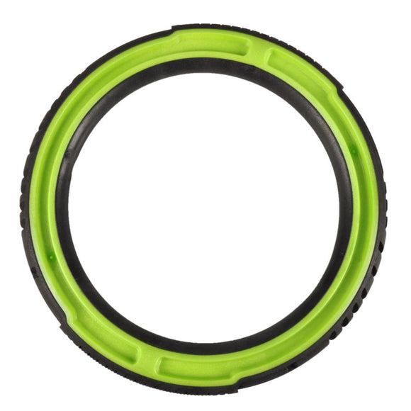 Flamingo Foam Ring Green – Solid Lightweight Dog Toy, Small Size, Durable Design