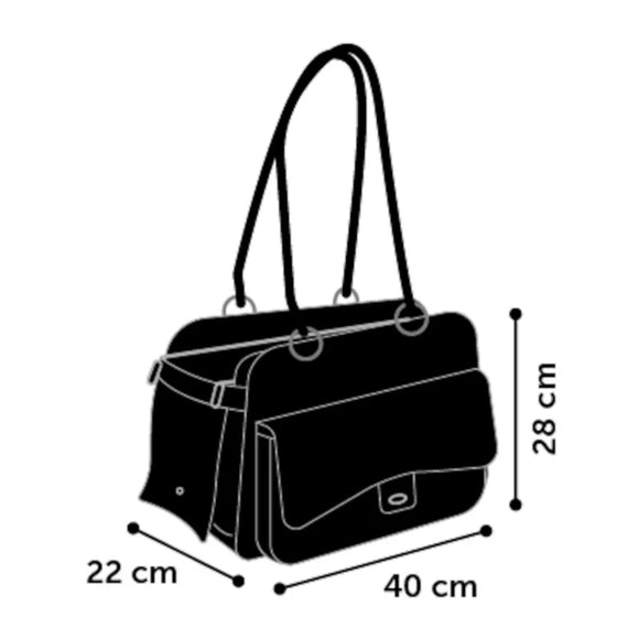 Flamingo Gigi Carrying Bag – Elegant Lightweight Dog Carrier, 40x22x28cm, Up to 5kg