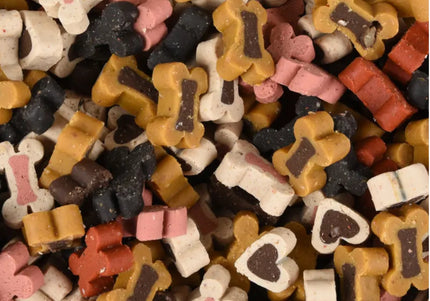 Flamingo Chew'n Snack Training Mix – Lamb, Beef, Fish Variety, 1.8kg, Tasty Reward Treats