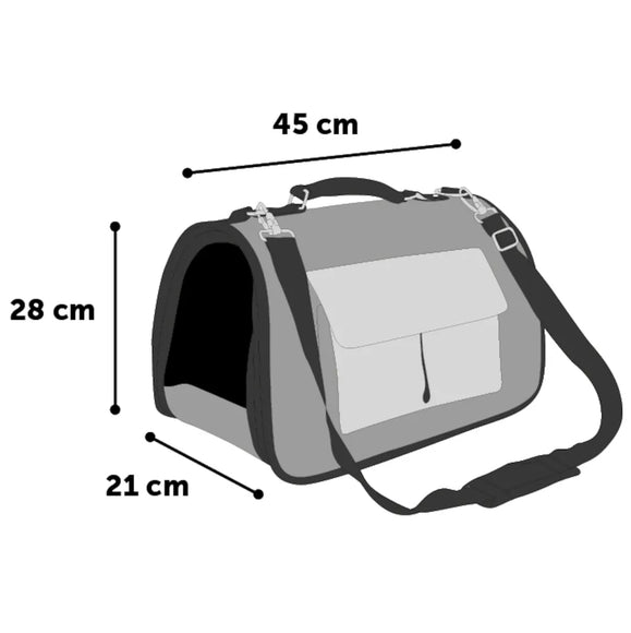 Flamingo Amy Pet Carrying Bag – Stylish Lightweight Carrier, 45x21x28cm, Holds Up to 7kg