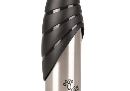 Flamingo Fin Portable Water Dispenser 750ml – Stainless Steel Bottle with Integrated Bowl