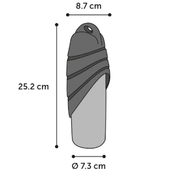 Flamingo Fin Portable Water Dispenser 750ml – Stainless Steel Bottle with Integrated Bowl